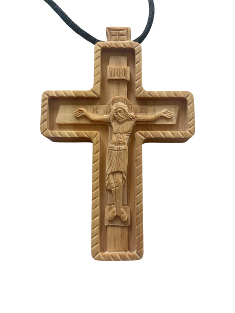 Wooden Cross Necklace — Saint George Orthodox Cathedral Toledo