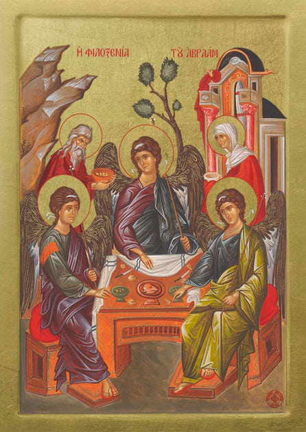 Orthodox Holy Icons - The Hospitality of Abraham | Athonite